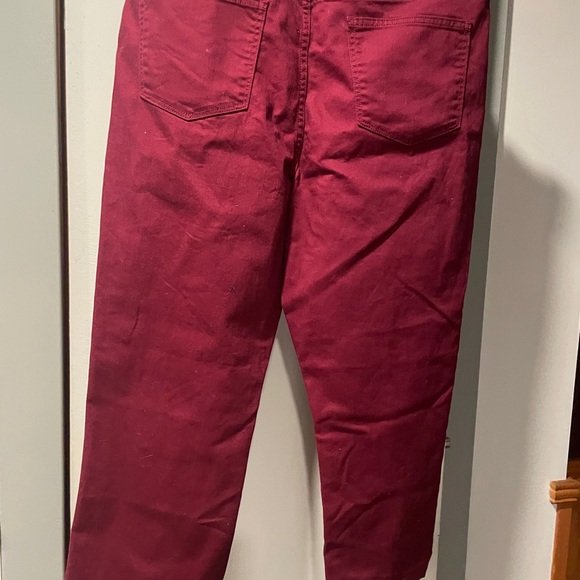 St. John’s Bay maroon Pants straight leg size 16 - Picture 5 of 5
